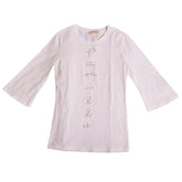 White Quarterred-Sleeve T-Shirt Long Sleeve T-Shirt 1