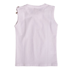 White Pamilla Ribbon Sleeveless T-Shirt 3