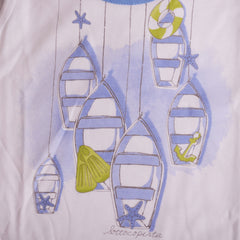 White Blue Anchor & Boats Pyjamas 2