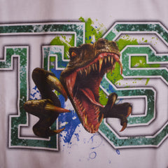 White Green Brown Wild Dinosaur Long Sleeve Long Sleeve T-Shirt 2