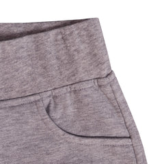 Gray Grey with Three Pockets Tracksuit Trousers 2