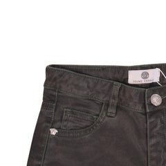 Green Young Versace Moss Green Regular Fit Trousers 2