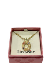 Initial Pendant "O" Necklace