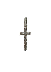 Silver Cross Spark Ring