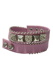 Pink Wrap Pyramid Bracelet