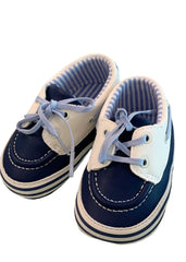 Navy Blue Lace-up Baby Boy Shoes