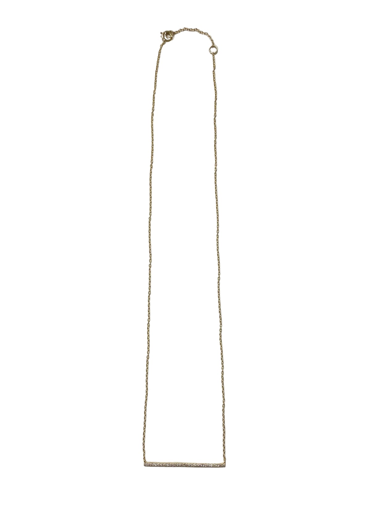 Isaz Bar Pendant Necklace - Gold