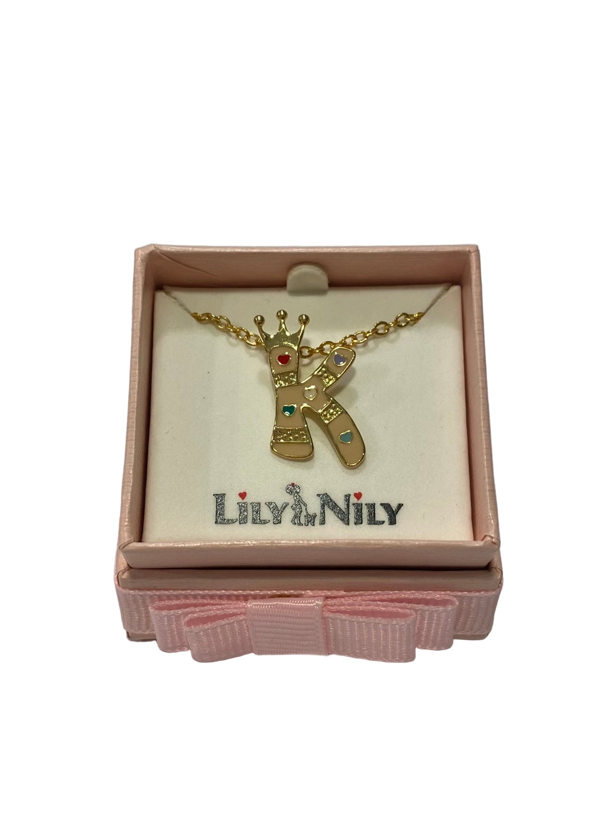 Initial Pendant "K" Necklace