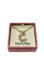 Initial Pendant "C" Necklace