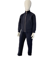 Stretchy Navy Blue 'Emporio Armani' Logo Tracksuit