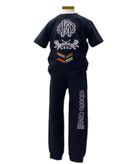 RC Print Embroidery Top and Jogger Set