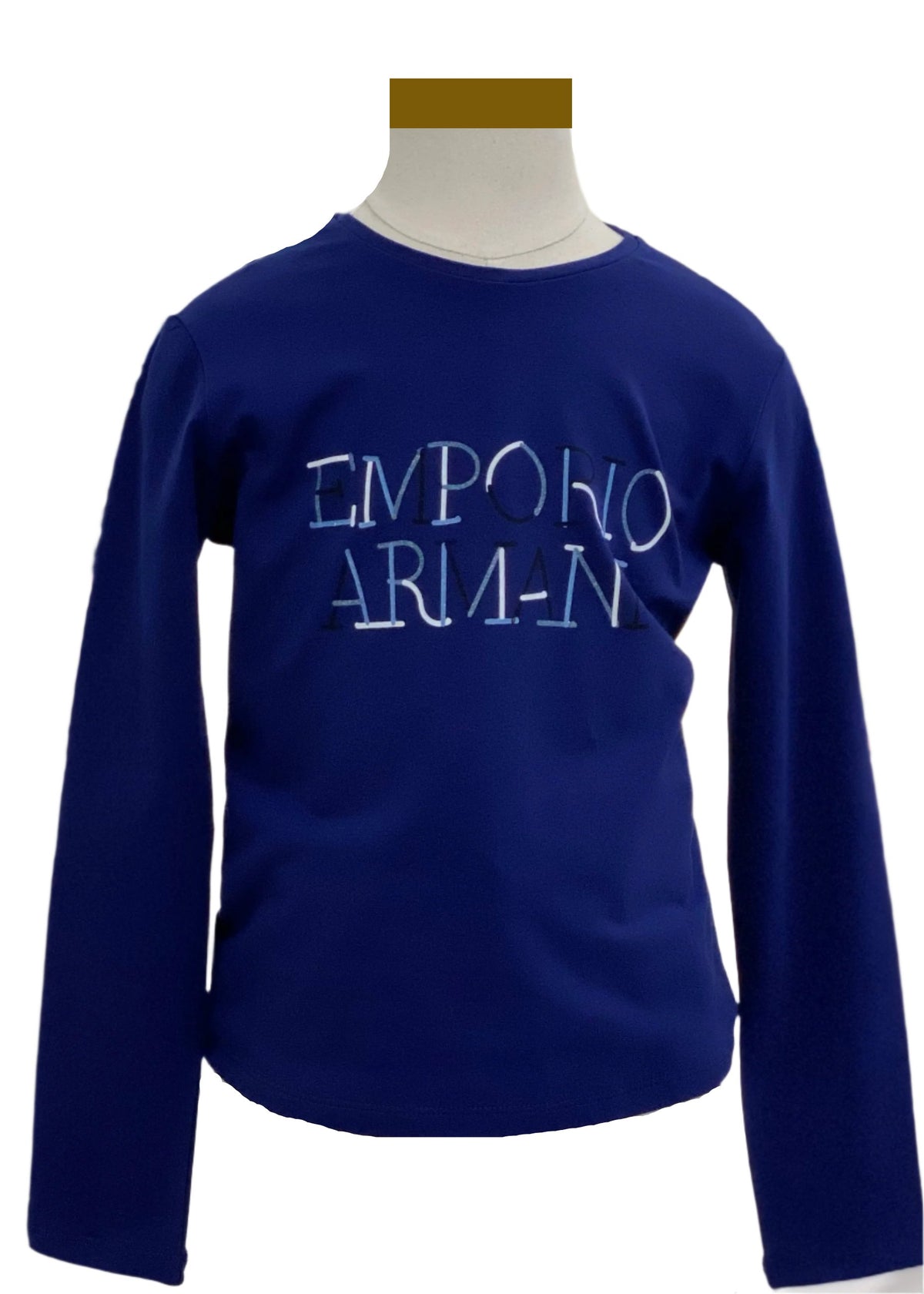 Glittery Emporio Armani Print Longsleeve T-Shirt Girl