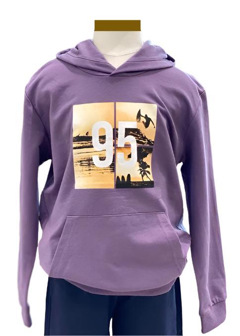 Dark Grape '95' Pullover Sweater