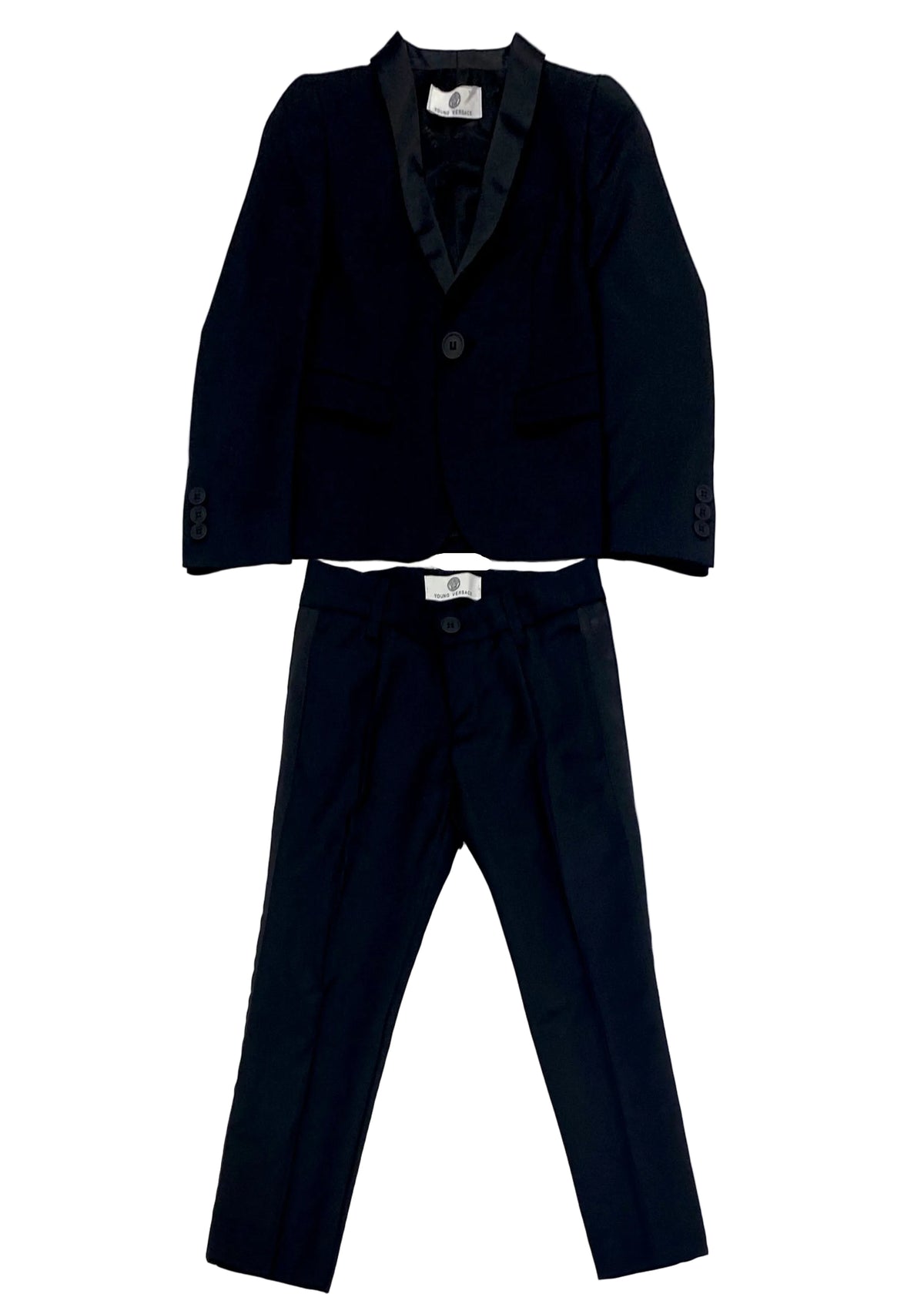 Young Versace Black Suit