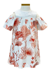 All Over Printed Coral Reef Dress