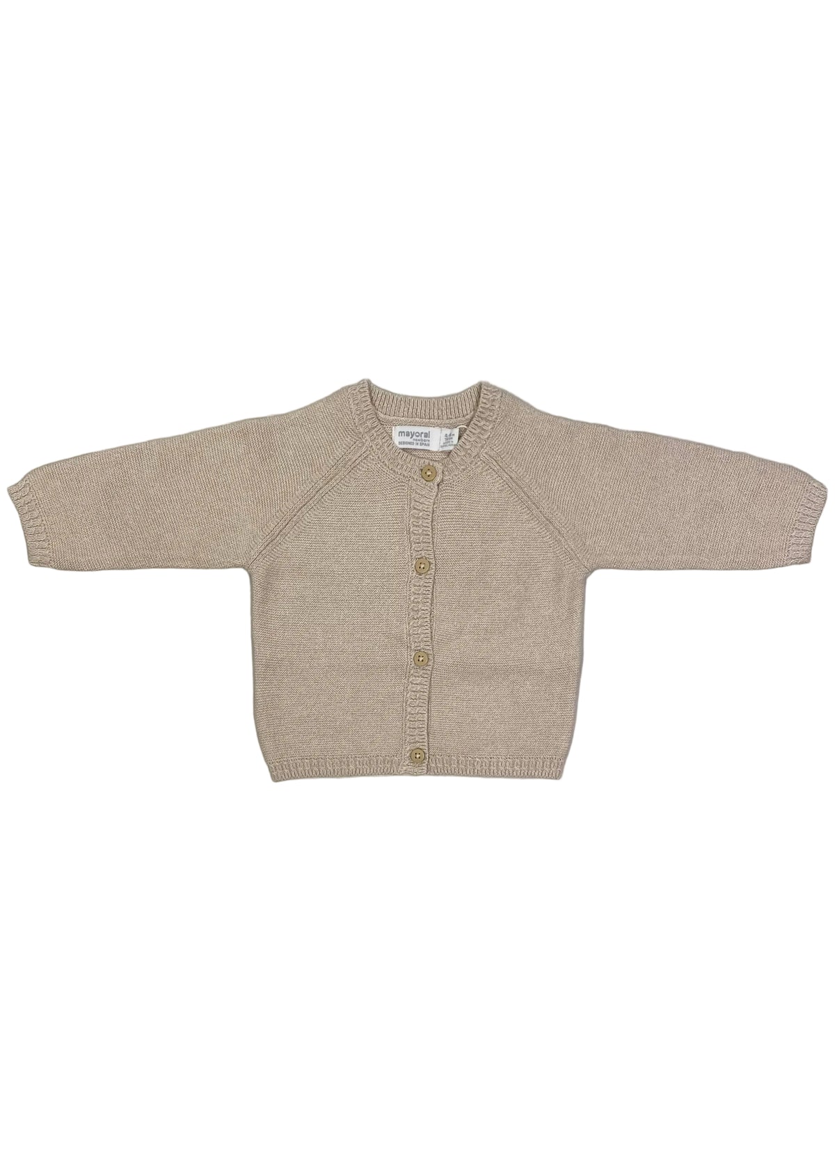 Mayoral Beige Knitted Cardigan
