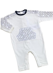 Sleeve and Shoulder 'Emporio Armani' Print Pattern Romper Suit