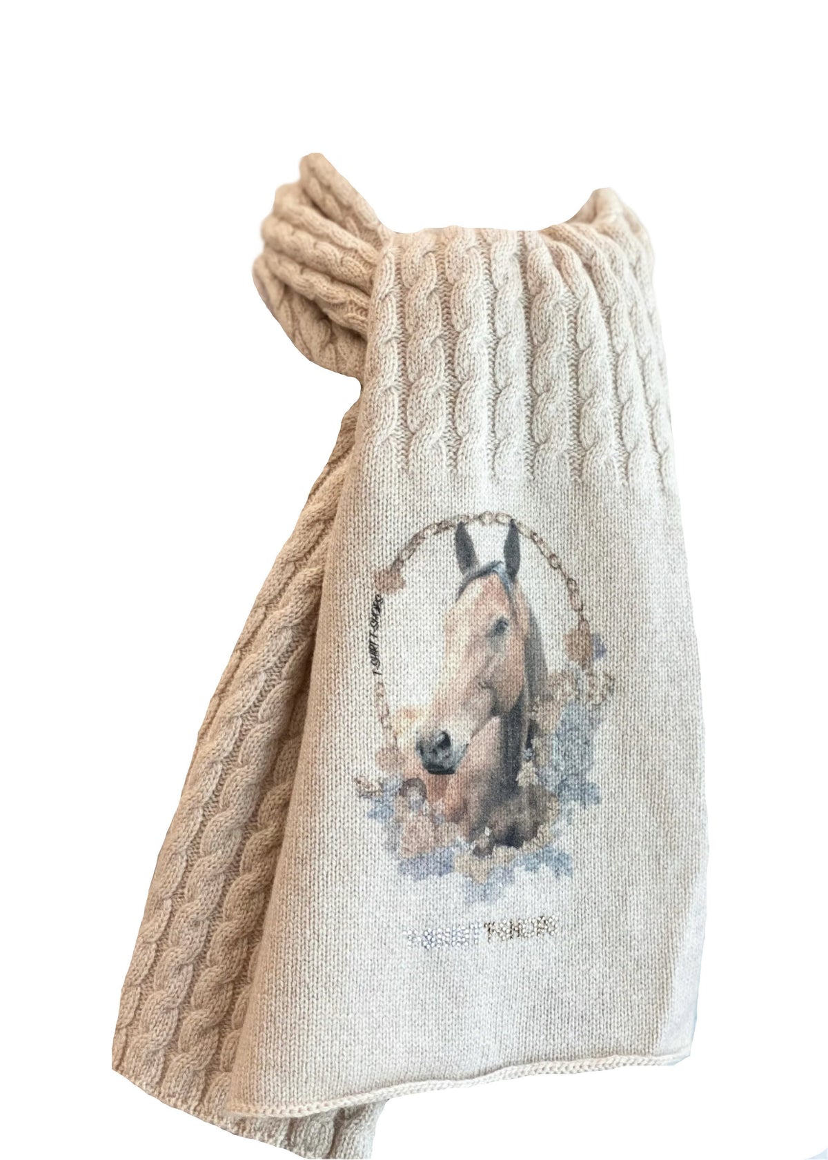 Blaze Horse Winter Cashmere Scarf