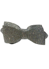 Glittered Silver Bow Hairband