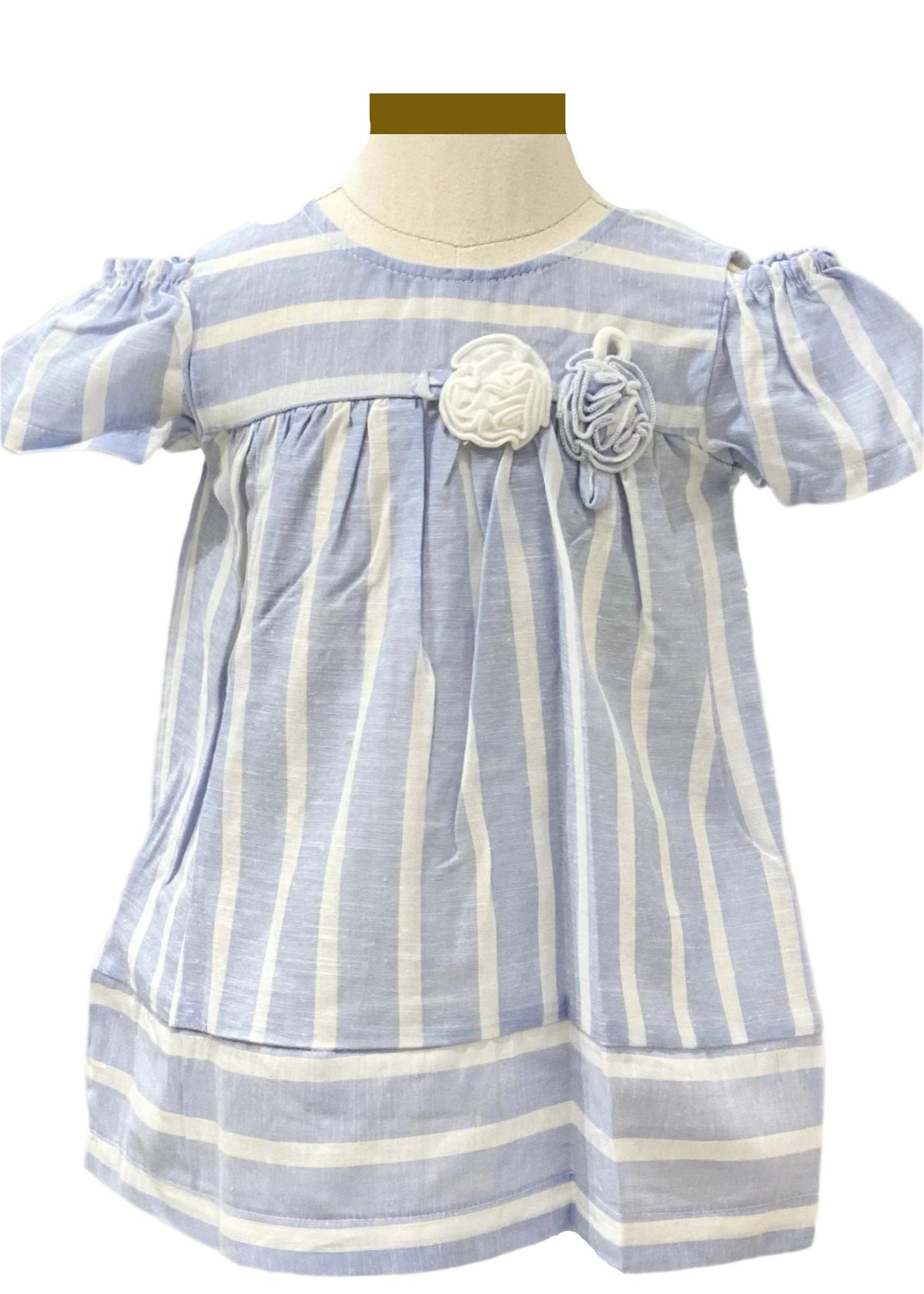 Stripe Cold Shoulder Dress