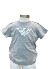 Eagle Logo in Rubber Print Cotton T-Shirt