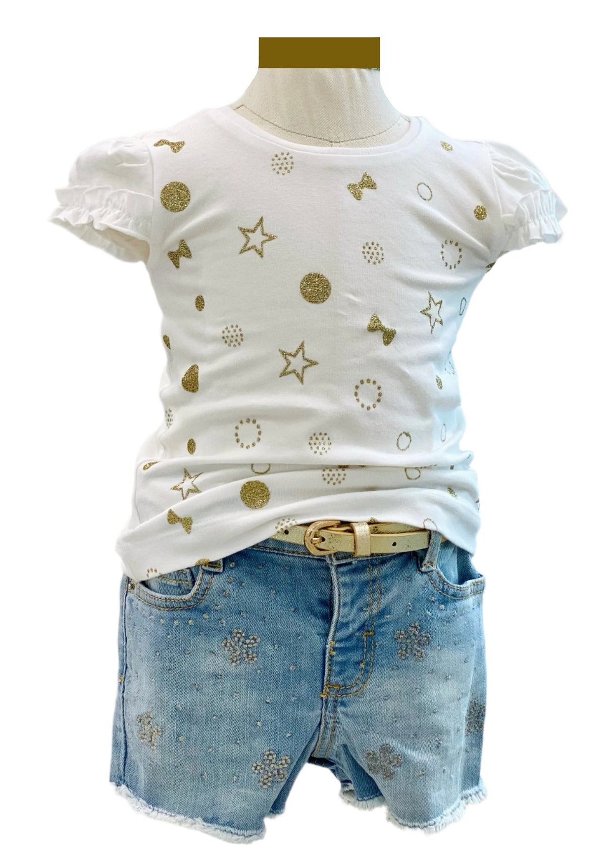 Glittery Shapes Top and Short Set