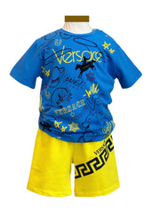 Versace Cowboy Theme Top and Short Set