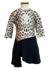 Leopard Pattern Jersey Dress