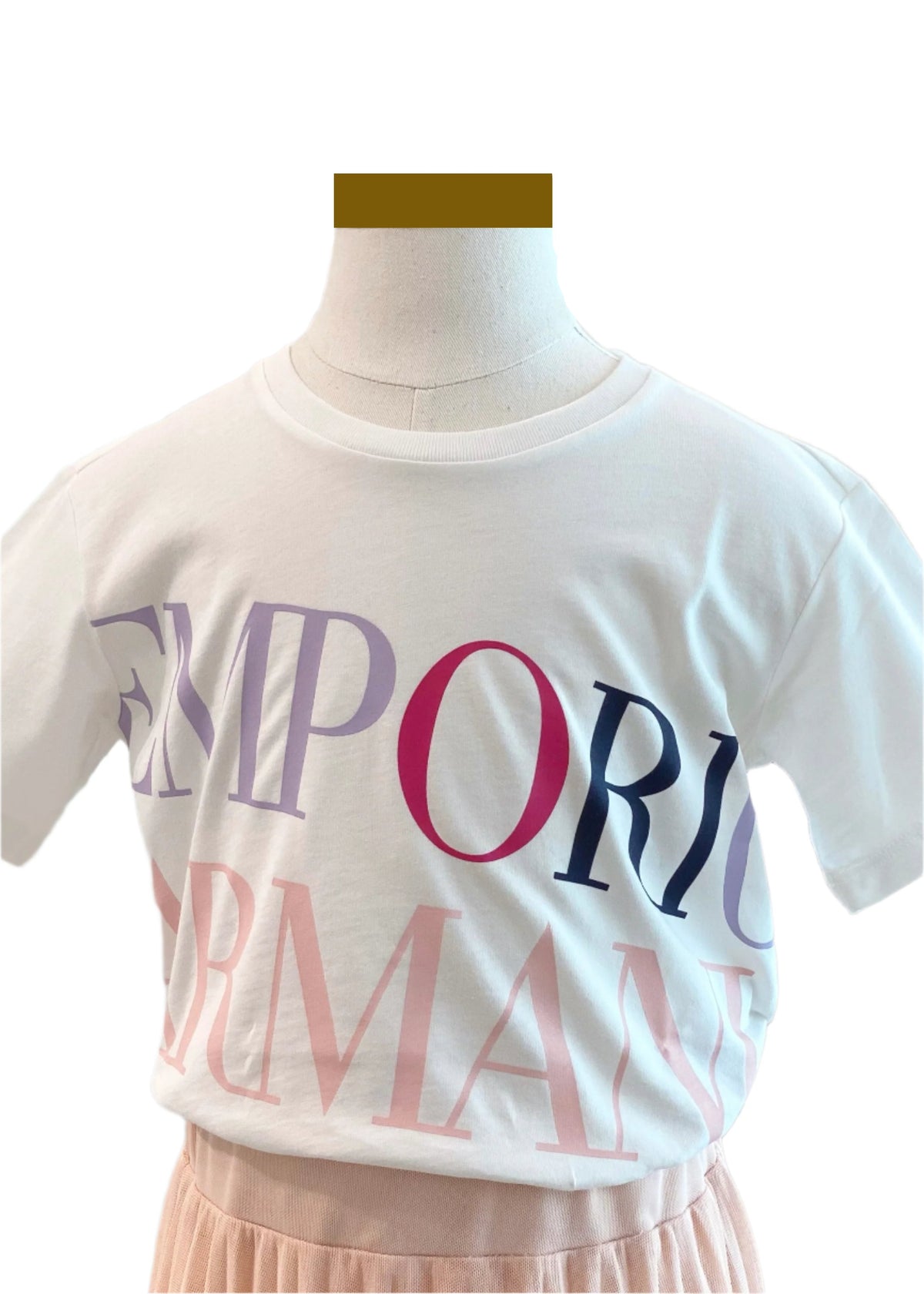 Colorful Large 'EMPORIO ARMANI' Print T-Shirt