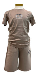 Embroidered 'EA' Vintage Logo Top and Short Set