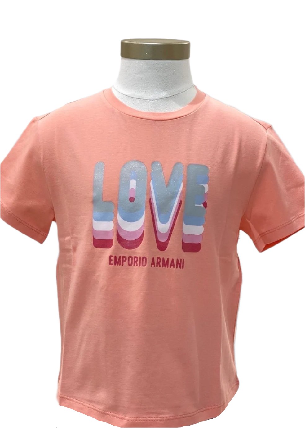 Layered 'LOVE' Watercolor Print T-Shirt