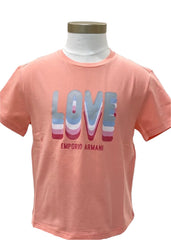 Layered 'LOVE' Watercolor Print T-Shirt