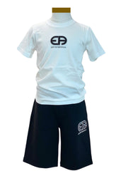 Embroidered 'EA' Vintage Logo Top and Short Set