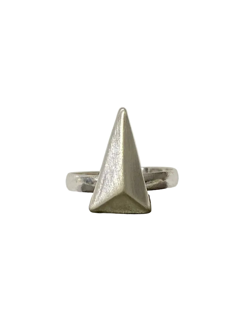Pyramid Silver Ring