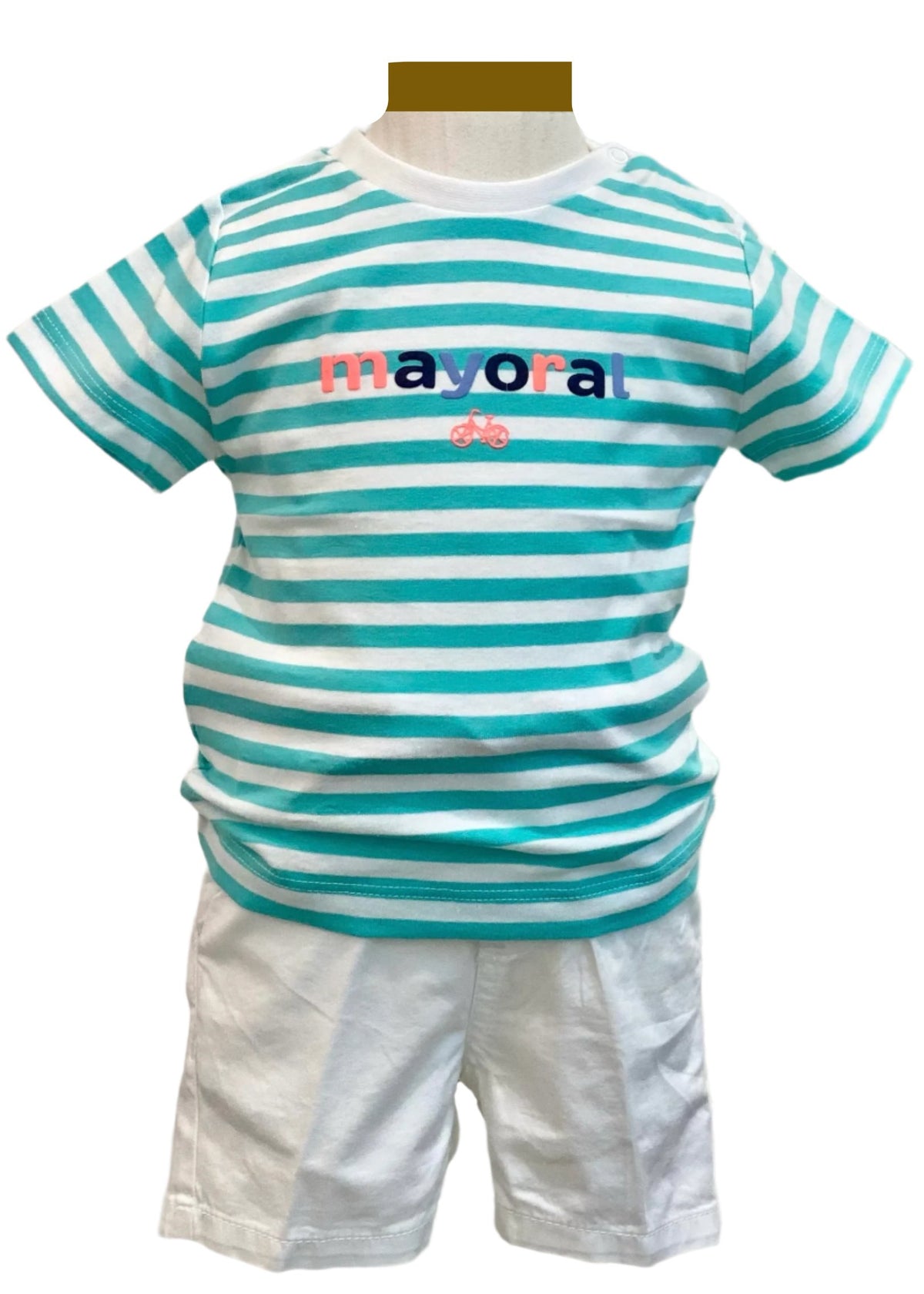 Stripe Top in Rubber Print Design and Short Set