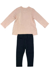 Mayoral Slip-on Embroidered Long Sleeve Top and Pants Set