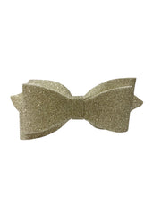 Glittery Gold Bow Headband