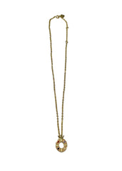 Initial Pendant "O" Necklace