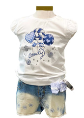 Candy Print Top and Short Set