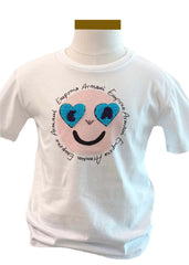 Smiley Face with 'EA' Heart Eyes T-Shirt