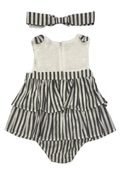 Mayoral Stripe Dress with Shortie Romper