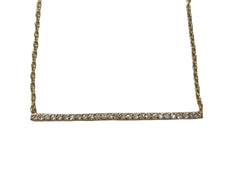 Isaz Bar Pendant Necklace - Gold