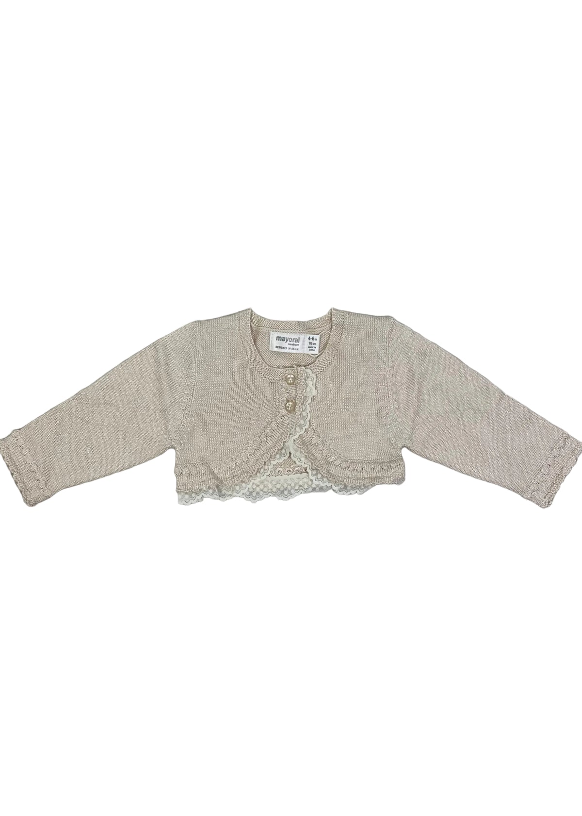 Mayoral Baby Crop Cardigan