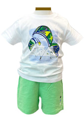 Parachute Print Top with Short