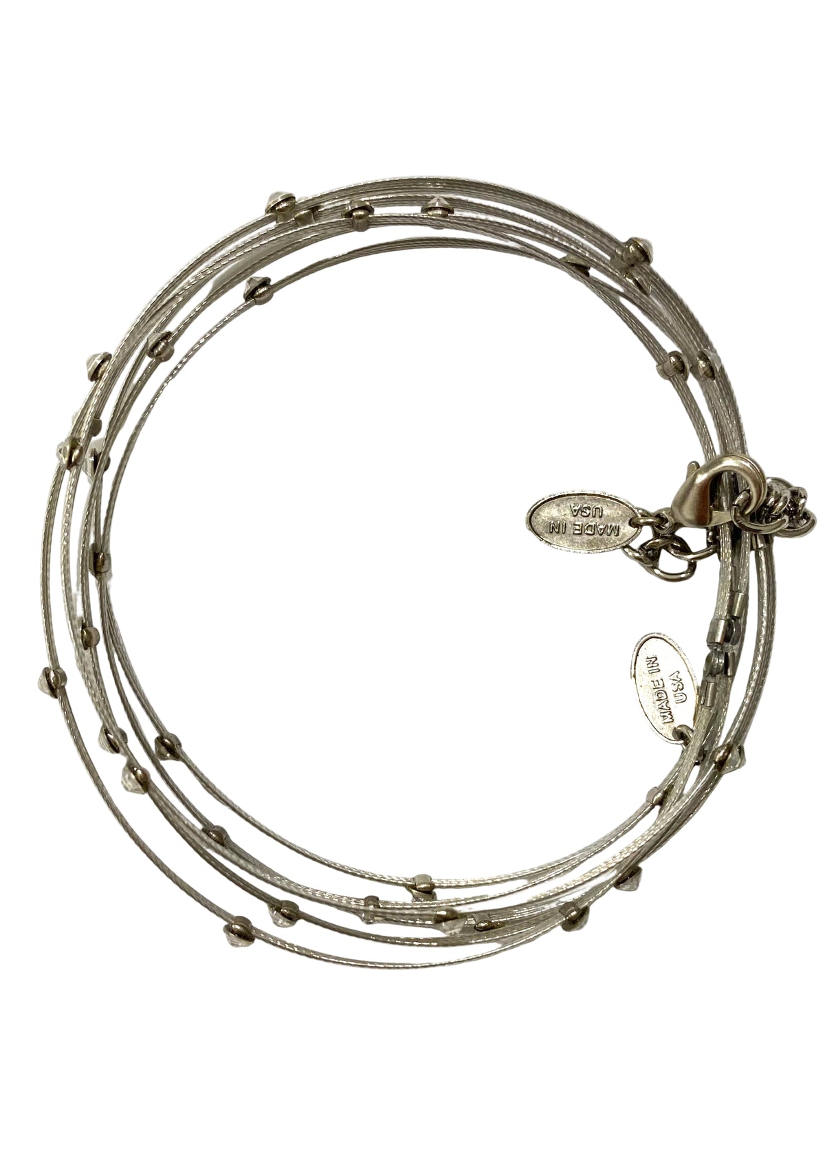 Silver Wired Bangles