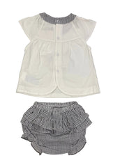 Mayoral Stripe Embroidered Knickers Set