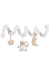 White Beige Spiral Rattle