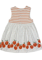 Mayoral Stripe and Orange  Polka Dress