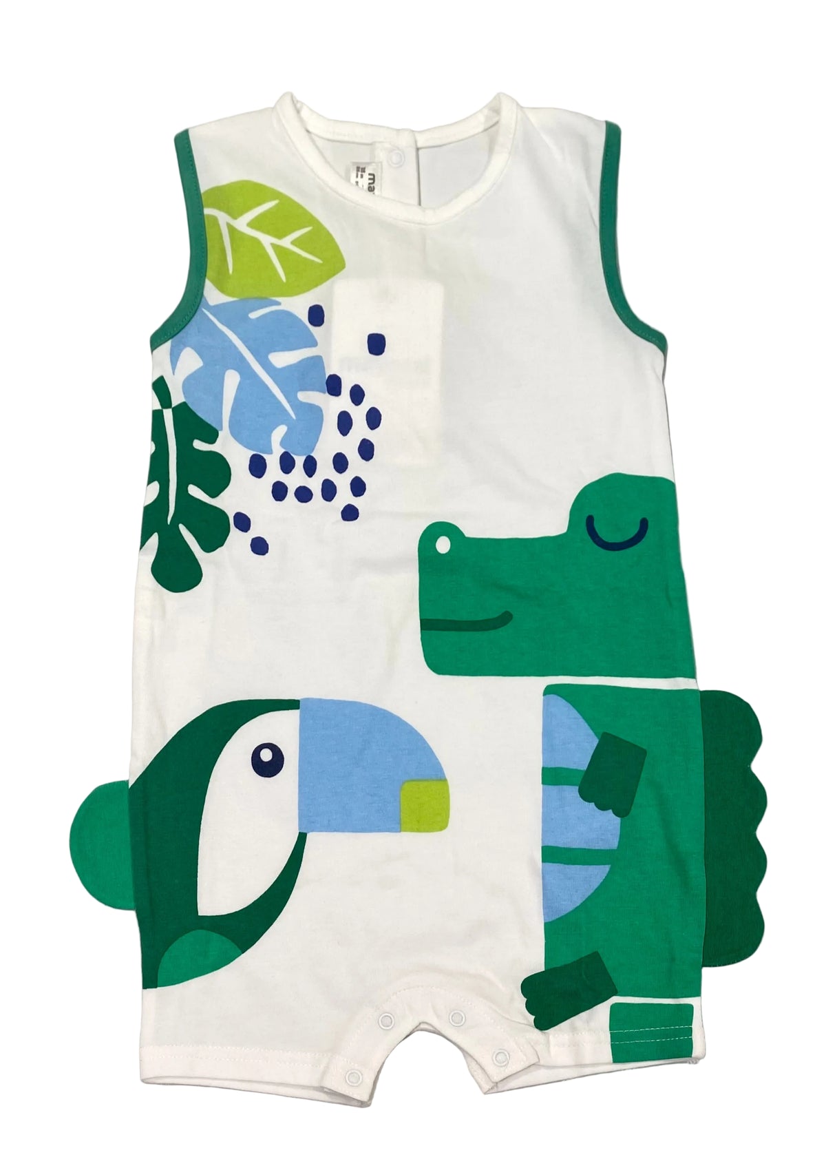 Mayoral Sleeveless Toucan and Animal Design Shorty