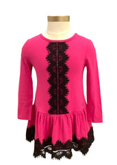 Rose Lace Trim Dress